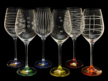 набор из 6 разноцветных бокалов для вина "celebration" (celebration) 360мл. 