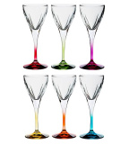 набор бокалов для вина "fusion colours" 250мл (6 шт)