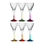 набор бокалов для вина "fusion colours" 210мл (6 штук)
