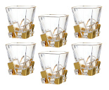 стаканы для виски "крэк голд" (арт.29j39)