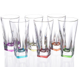 набор стаканов для сока "fusion colours" 380мл (6 шт)