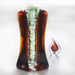 ваза декоративная 38см "янтарная"