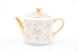 чайник "виндзор золотые цветы" белый  leander 400мл