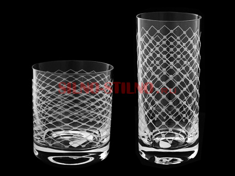 Набор из 6 стаканов для воды "Прозрачная вуаль" 300мл. 