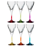 набор бокалов для вина "fusion colours" 250мл (6 шт)