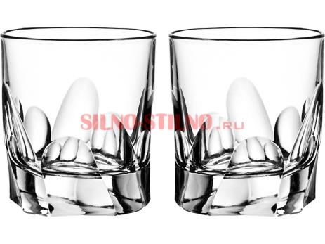 Набор стаканов для виски из 2 штук "Lithos" 280мл (602-R)