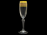 набор из 6 бокалов для шампанского "золотая коллекция. богатое золото" (люция) 160мл. 