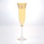 бокалы для шампанского желтые "анжела" as crystal 190мл (6 штук)