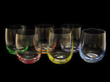 набор из 6 стаканов для виски "разноцветное дно" 460мл. 