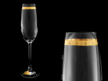 набор из 6 бокалов для шампанского "звёзды на золотой полосе" (эсприт) 180мл. 