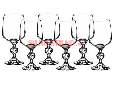 Набор бокалов для вина "Клаудия" 230мл (6 штук)