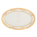 блюдо овальное falkenporzellan cream gold 24 см