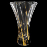 ваза для цветов "оклахома" с золотом 32см