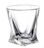 стаканы для виски "квадро" crystalite bohemia quadro 340мл 