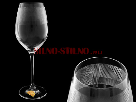 Набор из 6 бокалов для вина "Оптическое преломление" (Celebration) 360мл. 
