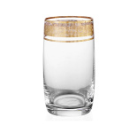 набор стаканов для воды "клаудия идеал золото" 380мл (6 штук)