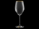 набор из 6 бокалов для вина  "золотая отводка" (spirit) 580мл. 