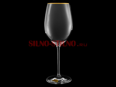 Набор из 6 бокалов для вина  "Золотая отводка" (Spirit) 580мл. 