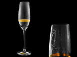 набор из 6 бокалов для шампанского "spirit. вьюнок с золотым кольцом" 240мл. 