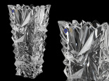 ваза для цветов "ледник матовые льдинки" 30,5см