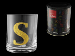 стакан для виски азбука буква "s" tubus (1 шт)