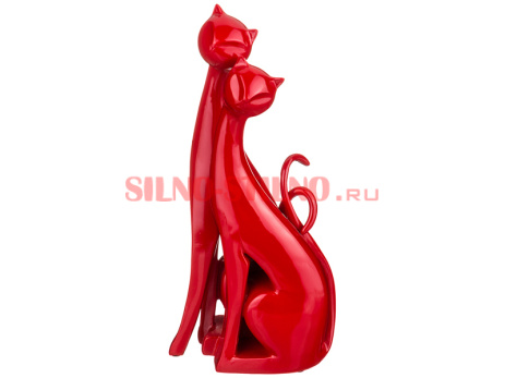 Статуэтка "Кошки" красная коллекция vogue