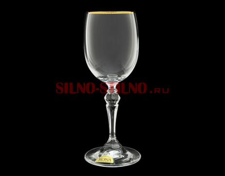 Набор из 6 бокалов для вина "Ларго. Золотая отводка" (Ларго) 200мл. 