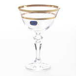 набор бокалов для мартини "кристина золотой лист" 180мл
