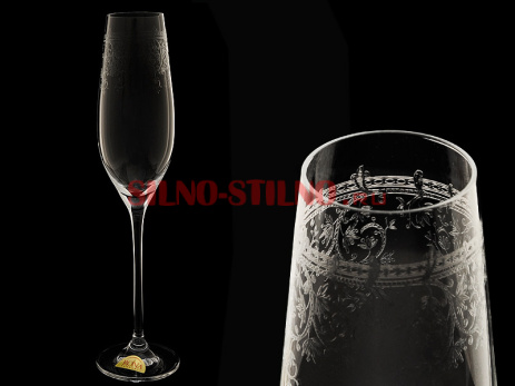 Набор из 6 бокалов для шампанского "Европейский декор" (Celebration) 210мл. 