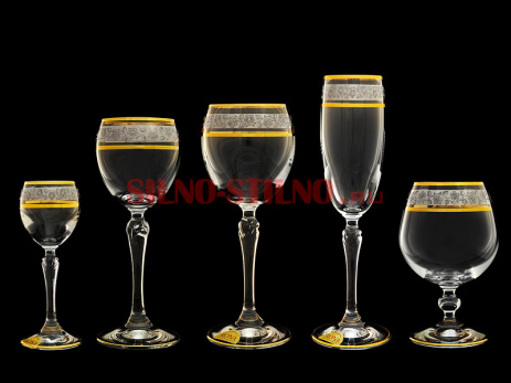 Набор из 6 бокалов для вина "Платиновая коллекция" (Люция) 150мл.